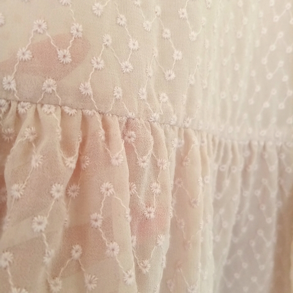 Mango Semi-sheer Blouse, size US 6 - Picture 4 of 6